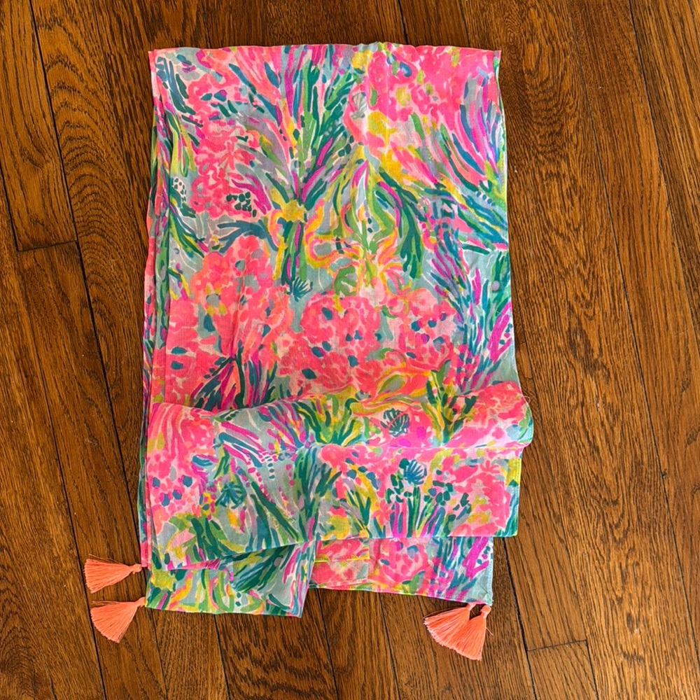 Lilly Pulitzer Vibrant Floral Scarf